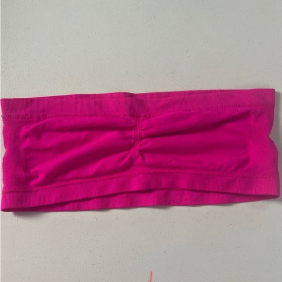 No Boundaries Other - Bandeau Bralette Top Bright Pink